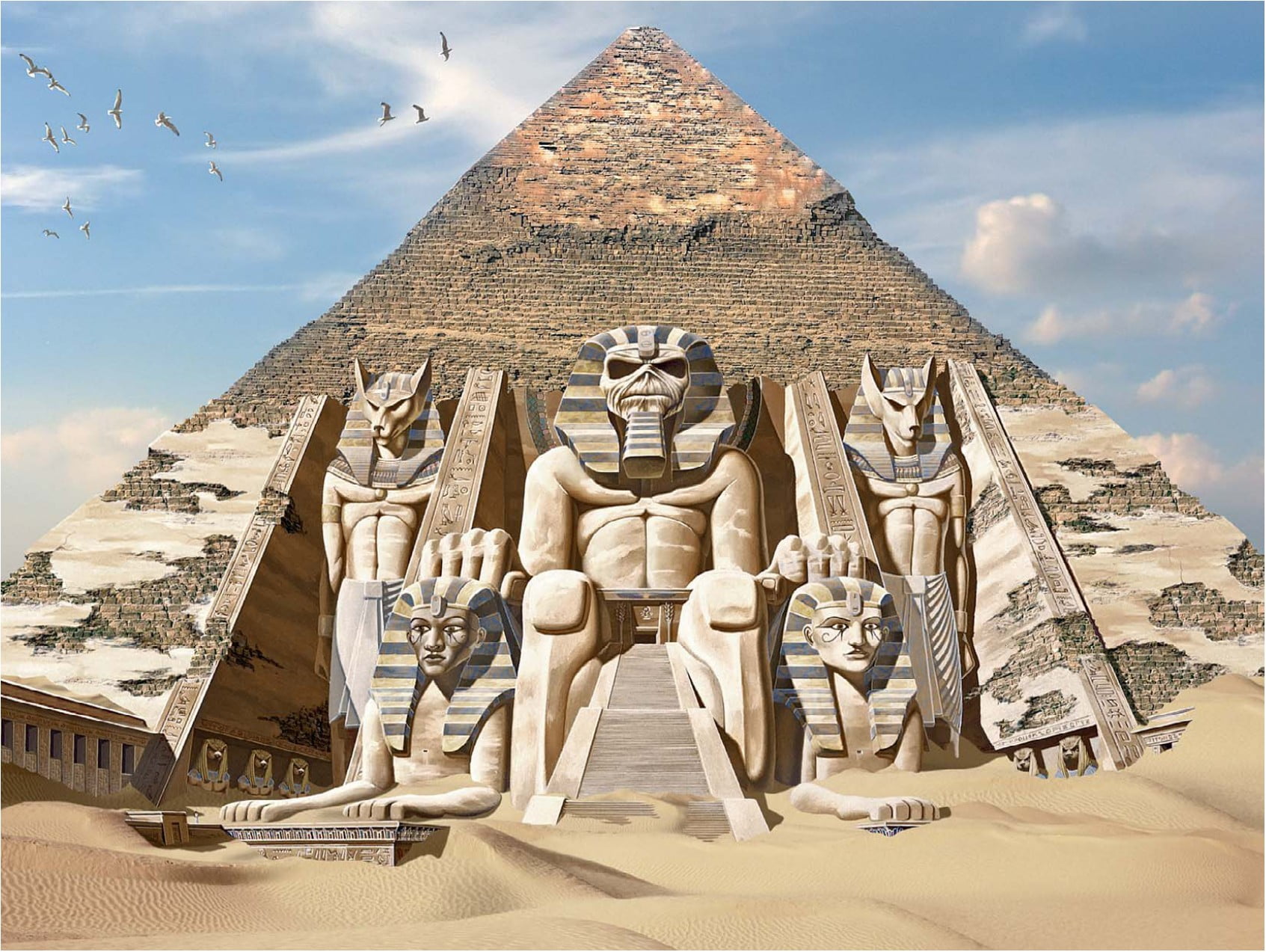 Pyramid of Giza, Egypt, Egypt, mythology, gods, Anubis