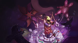purple and red illustration, League of Legends, Fiddlesticks, video games