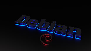 Debian light signage, Linux, Debian