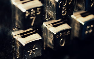 close-up photo of control panels, macro, buttons, keys