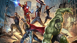 Marvel Avenges wallpaper, movies, The Avengers, Hawkeye, Hulk
