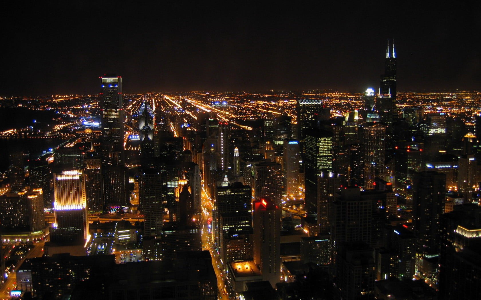 Aerial photography of cityscape, cityscape, night, New York City, city ...