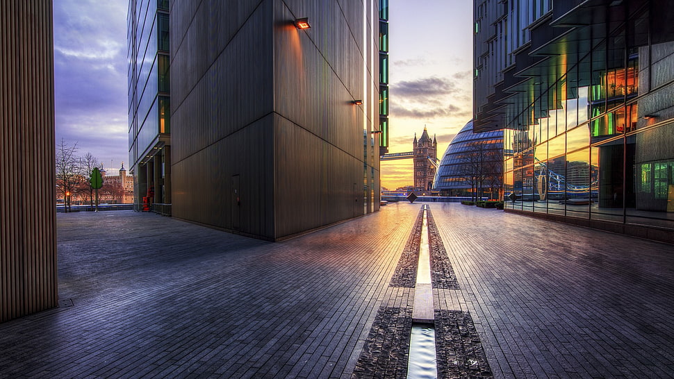 glass building, HDR, building, England, London HD wallpaper