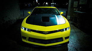 yellow and black Chevrolet Camaro, Chevrolet Camaro, car HD wallpaper