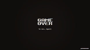 Game Over text overlay HD wallpaper