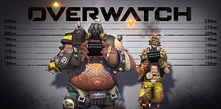 Overwatch digital wallpaper, Overwatch, Roadhog (Overwatch), Junkrat (Overwatch) HD wallpaper