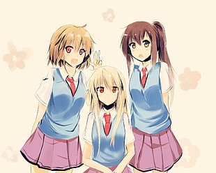 three female characters \ HD wallpaper