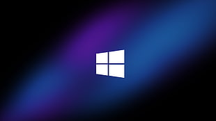Windows logo, windows10, dark
