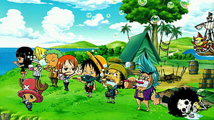 One Piece cartoon movie still HD wallpaper