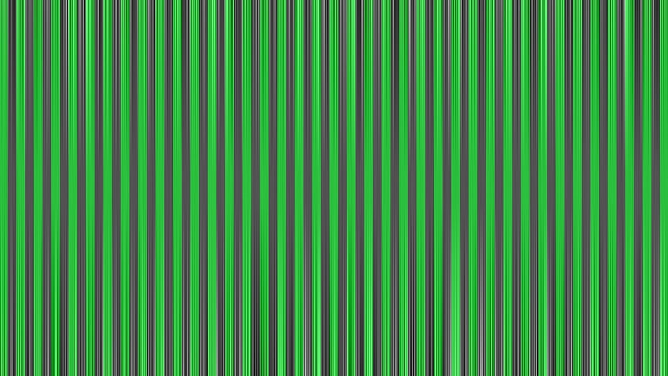 green and black pinstripe digital wallpaper HD wallpaper