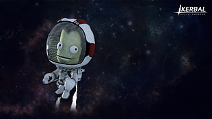 astronaut illustration, Kerbal Space Program, video games