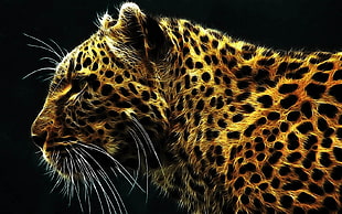 cheetah animal, Fractalius, animals, leopard (animal) HD wallpaper