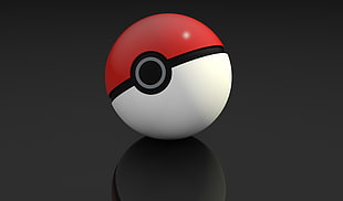 red and white Pokeball HD wallpaper