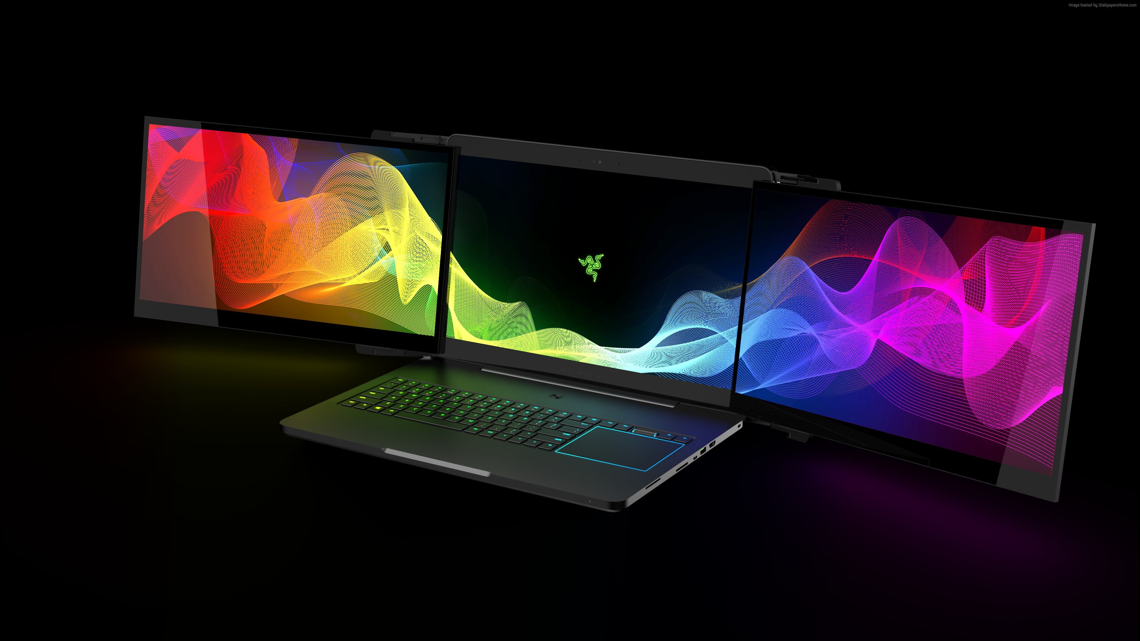 gray Razer gaming laptop