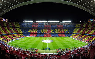 soccer stadium, FC Barcelona, arena, Barcelona HD wallpaper