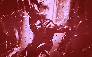 man in suit illustration, Deus Ex: Human Revolution, Deus Ex, video games, artwork HD wallpaper