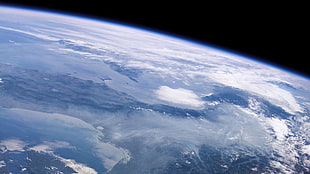 view of earth on outer space, space, space art, Earth, landscape