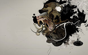 black and brown wallpaper HD wallpaper
