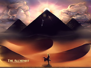 The Alchemist poster, anime, Full Metal Alchemist, pyramid, Elric Edward