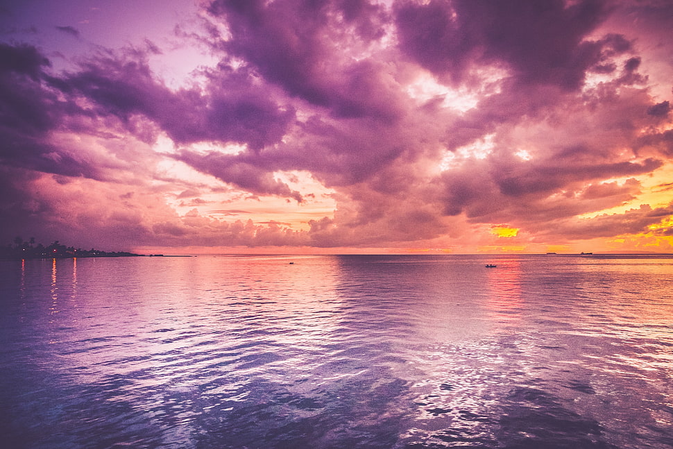 blue body of water HD wallpaper