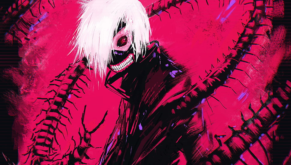 Ken Kaneki illustration, Kaneki Ken, Tokyo Ghoul HD wallpaper