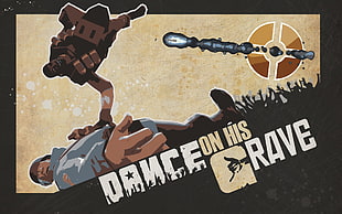 Dance on His Grave digital wallpaper, Team Fortress 2, Soldier (TF2), Demoman, video games