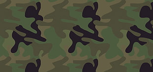 woodland camouflage poster
