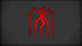 red logo, Dragon Age II, dragon, minimalism