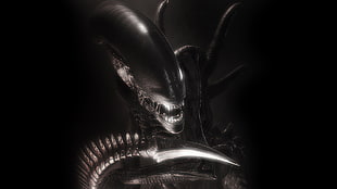 gray alien digital wallpaper, H. R. Giger, Alien (movie), Xenomorph, artwork