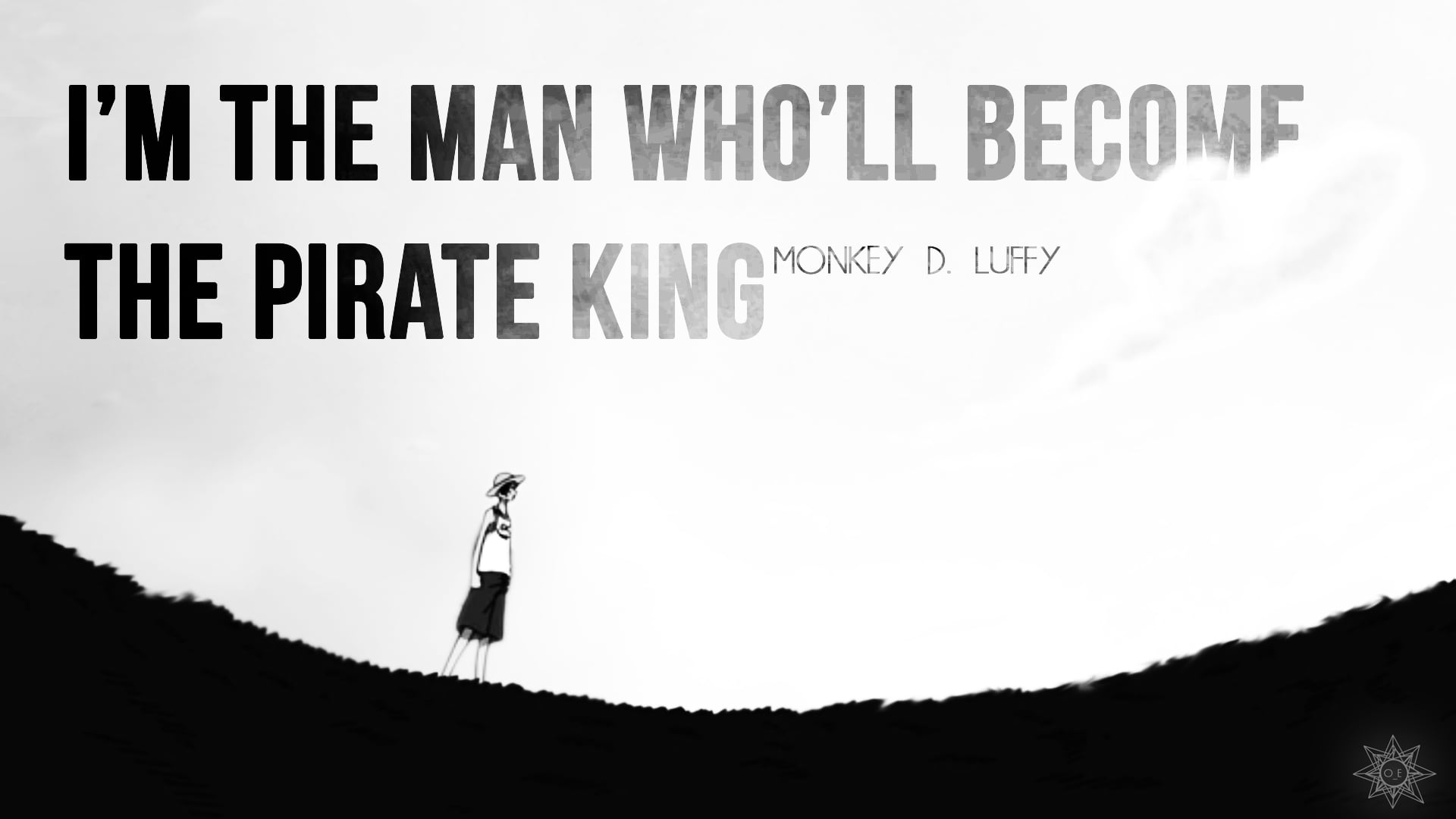 White background with text overlay, anime, One Piece, Monkey D. Luffy, quote  HD wallpaper | Wallpaper Flare