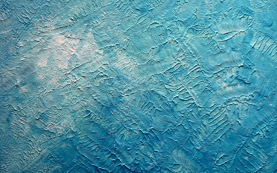 blue painted surface HD wallpaper