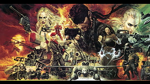 Red Alert game wallpaper, Metal Gear Solid 3: Snake Eater, Big Boss, Revolver Ocelot, The Boss