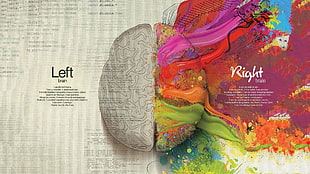 Human Brain painting