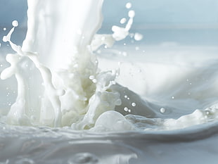 time lapse photography of a milk