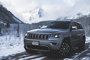 gray Jeep Grand Cherokee SUV