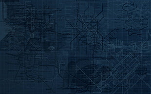 closeup photo of blue plan printing paper HD wallpaper