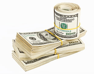 bundles of U.S dollar bill