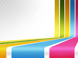 pink and blue textile