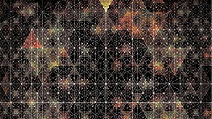 brown and gray floral digital wallpaper