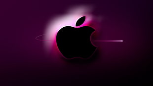 Apple logo scenery
