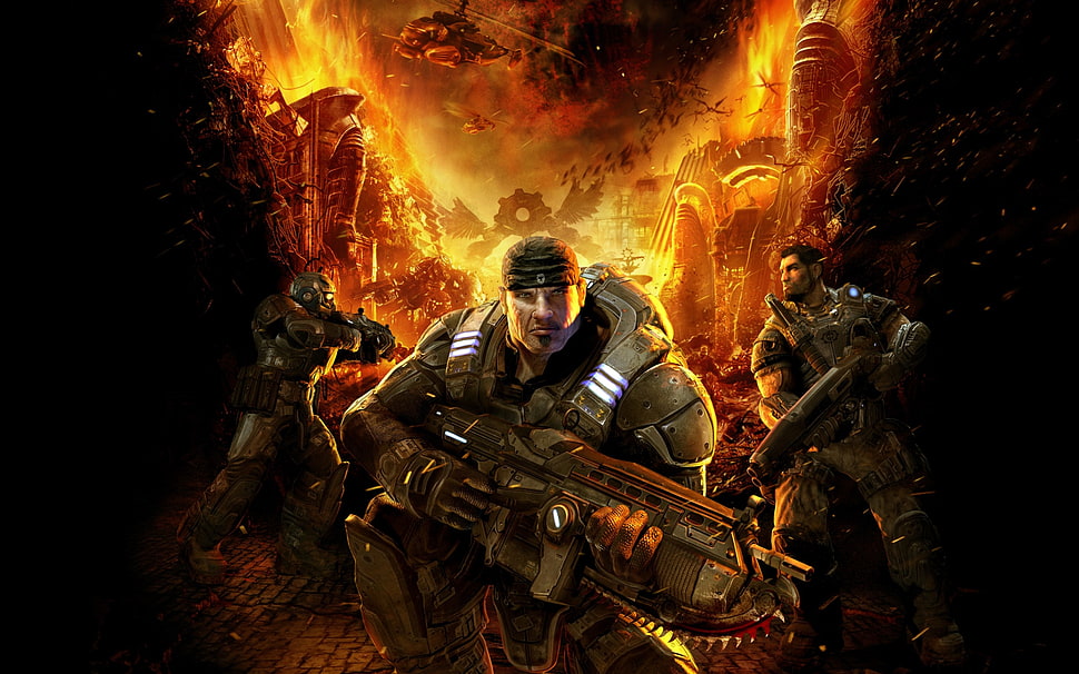 game digital wallpaper, Gears of War, Gears of War 3, video games HD wallpaper