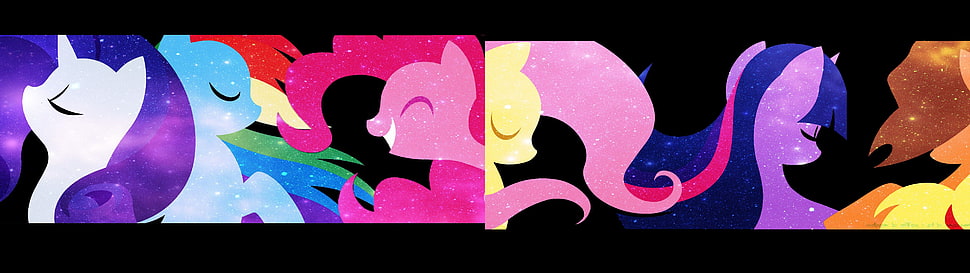 My Little Pony, Rarity, Rainbow Dash, Pinkie Pie HD wallpaper