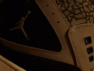 brown and gray Air Jordan shoe, Air Jordan, shoes