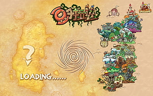 assorted-color village game application, World of Warcraft, video games, digital art, loading