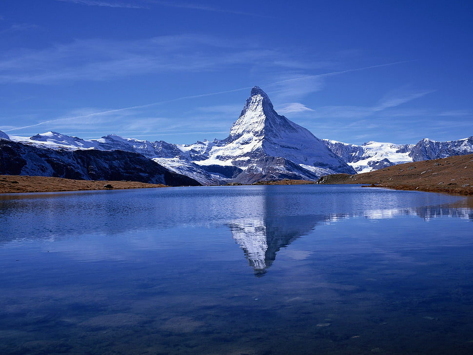 snow mountain landscape HD wallpaper