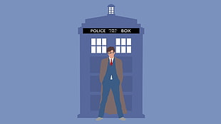 Police Box logo, Doctor Who, The Doctor, TARDIS, Tenth Doctor HD wallpaper
