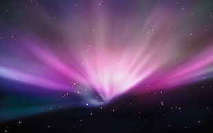 purple aurora HD wallpaper