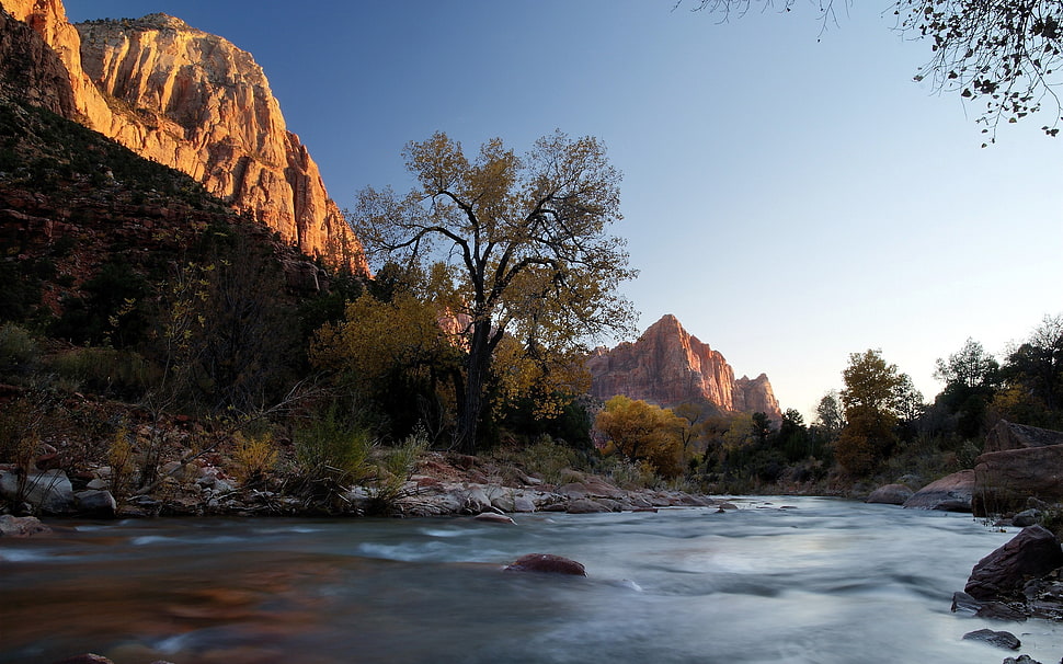brown mountain, landscape HD wallpaper
