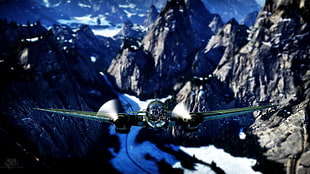 gray plane, War Thunder