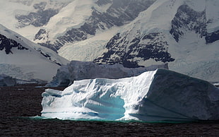 landscape photo of iceberg HD wallpaper